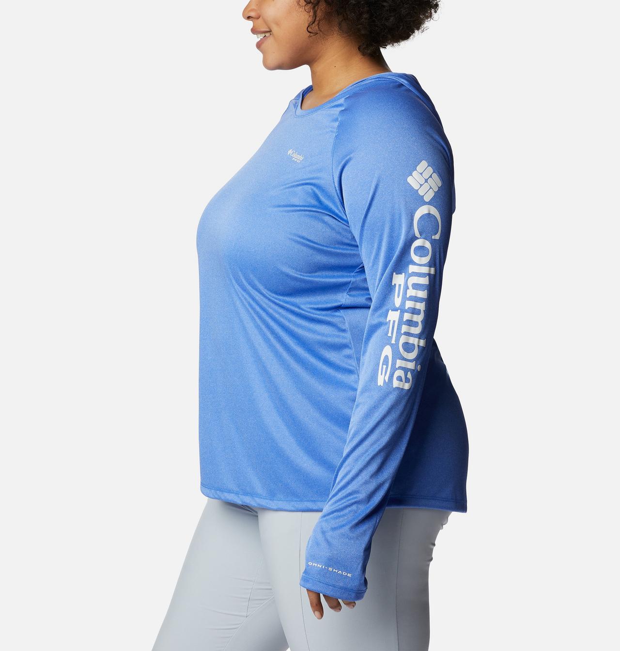 Women's PFG Tidal Tee™ Heather Hoodie - Plus Size 3