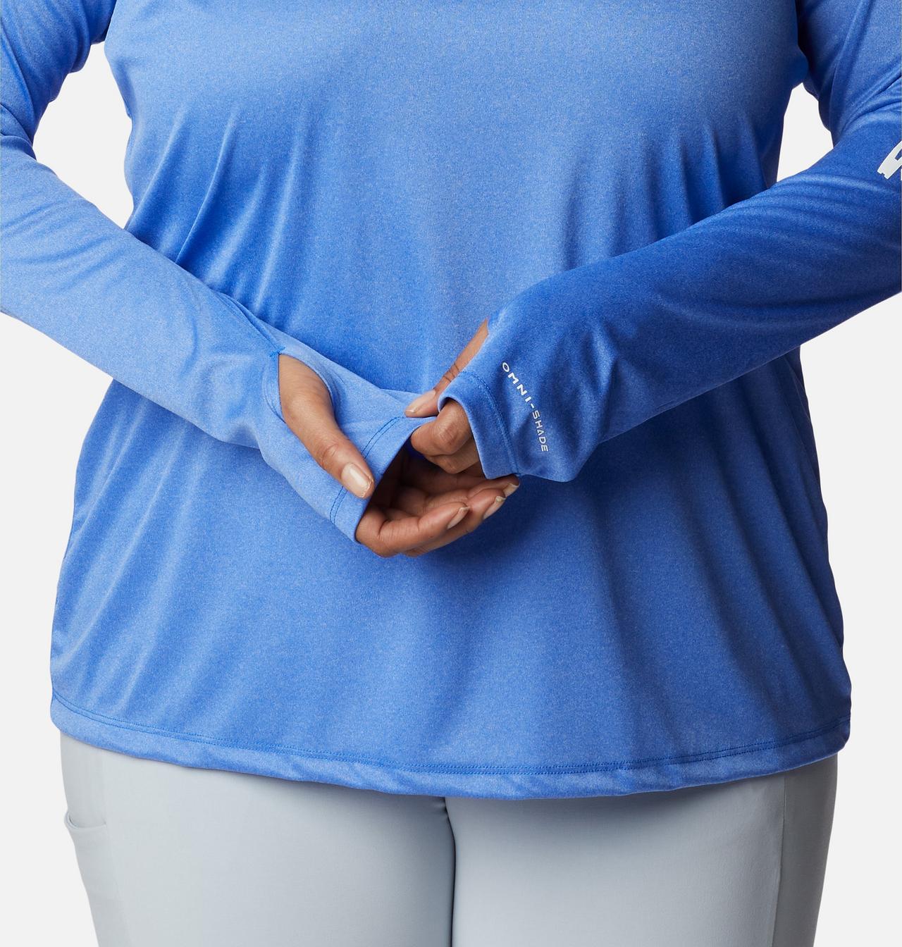 Women's PFG Tidal Tee™ Heather Hoodie - Plus Size 6