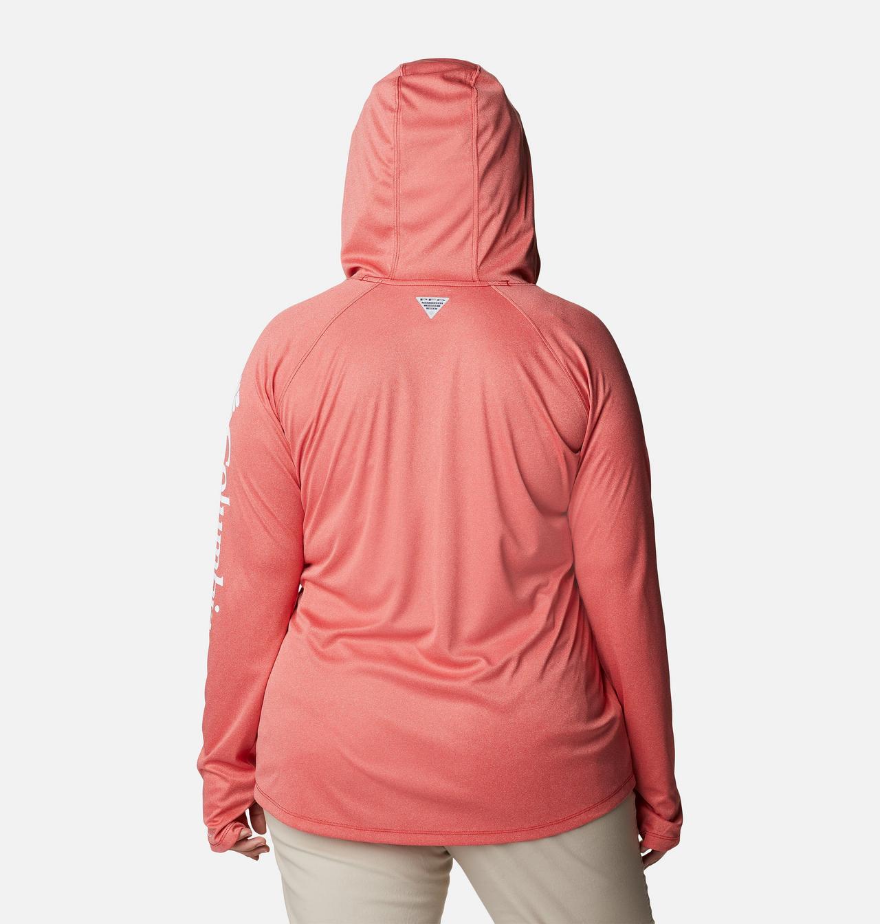 Women's PFG Tidal Tee™ Heather Hoodie - Plus Size 2