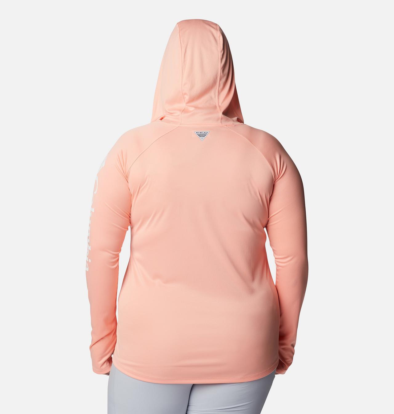 Women's PFG Tidal Tee™ Heather Hoodie - Plus Size 2