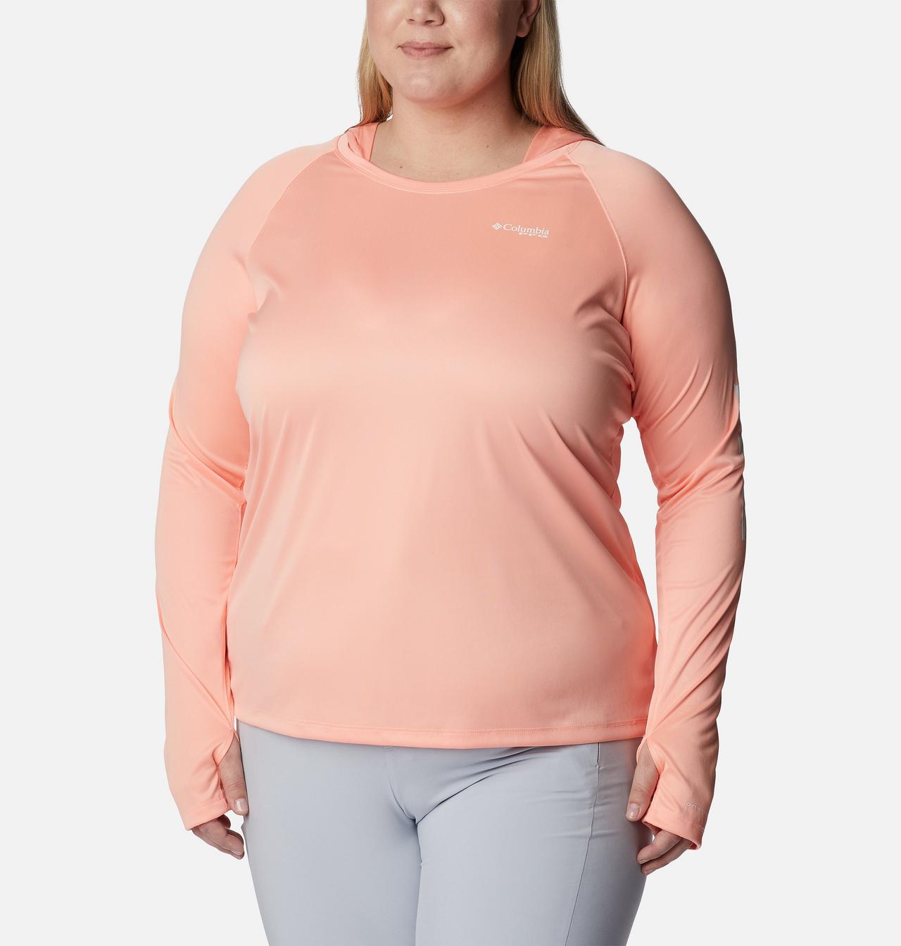 Women's PFG Tidal Tee™ Heather Hoodie - Plus Size 1
