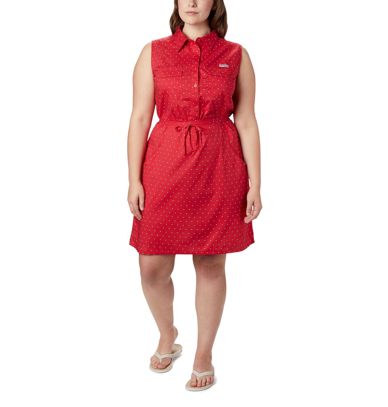 Women's PFG Bonehead™ Stretch Sleeveless Dress – Plus Size 1