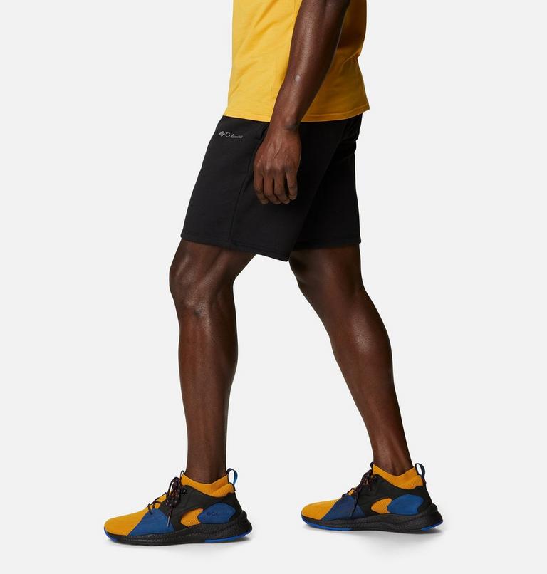 Men's Columbia Logo Fleece Shorts, Color: Black, image 3
