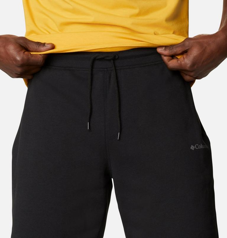 Men's Columbia Logo Fleece Shorts, Color: Black, image 4