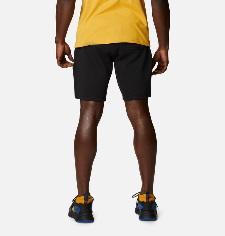 Men's Columbia Logo Fleece Shorts, Color: Black, image 2