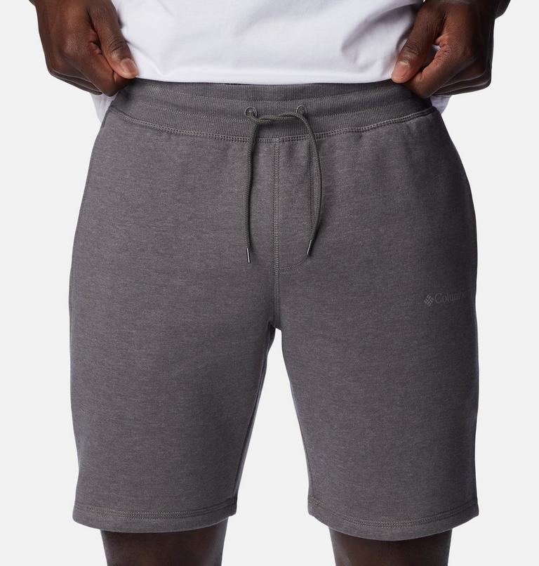 Men's Columbia Logo Fleece Shorts, Color: City Grey Heather, image 4