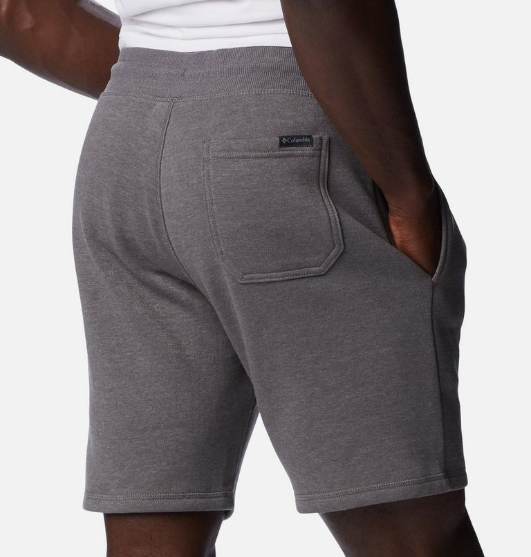 Men's Columbia Logo Fleece Shorts, Color: City Grey Heather, image 5