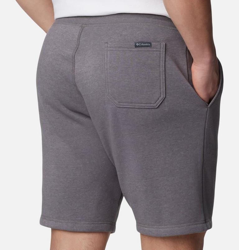 Men's Columbia Logo Fleece Shorts, Color: City Grey Heather, image 5
