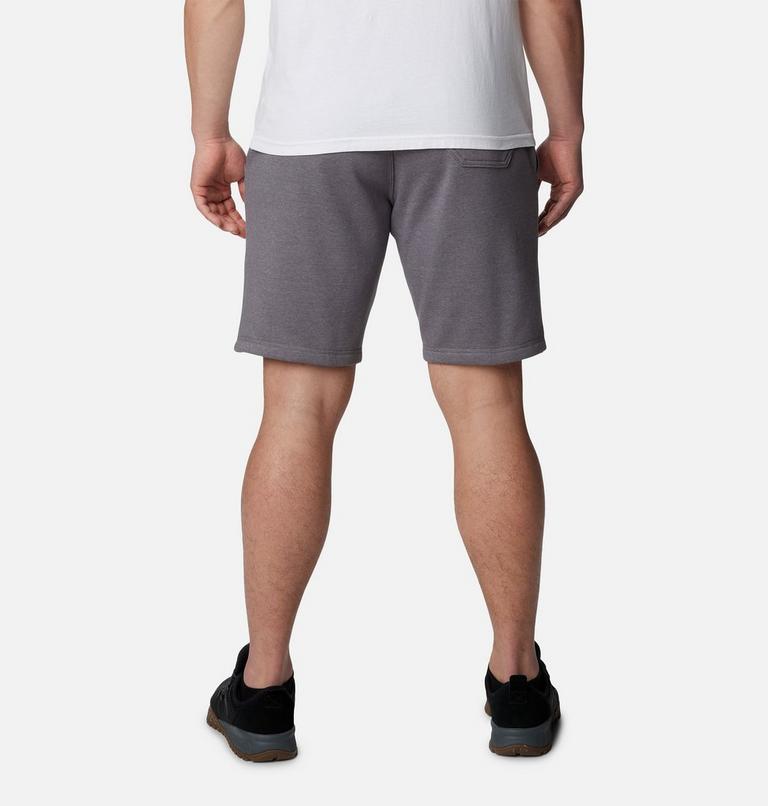Men's Columbia Logo Fleece Shorts, Color: City Grey Heather, image 2