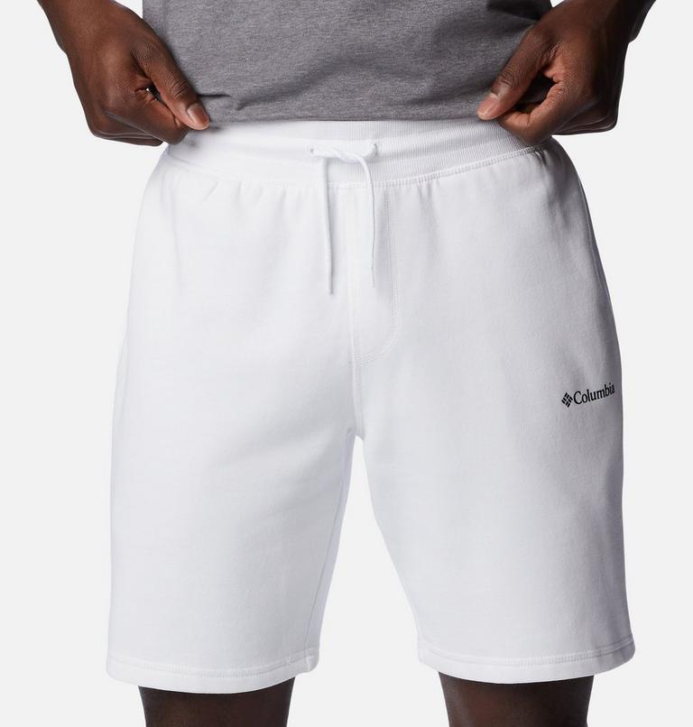 M Columbia Logo Fleece Short | 101 | L, Color: White, image 4
