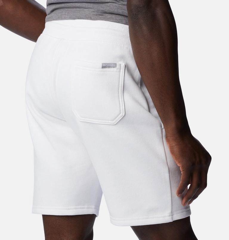 M Columbia Logo Fleece Short | 101 | L, Color: White, image 5