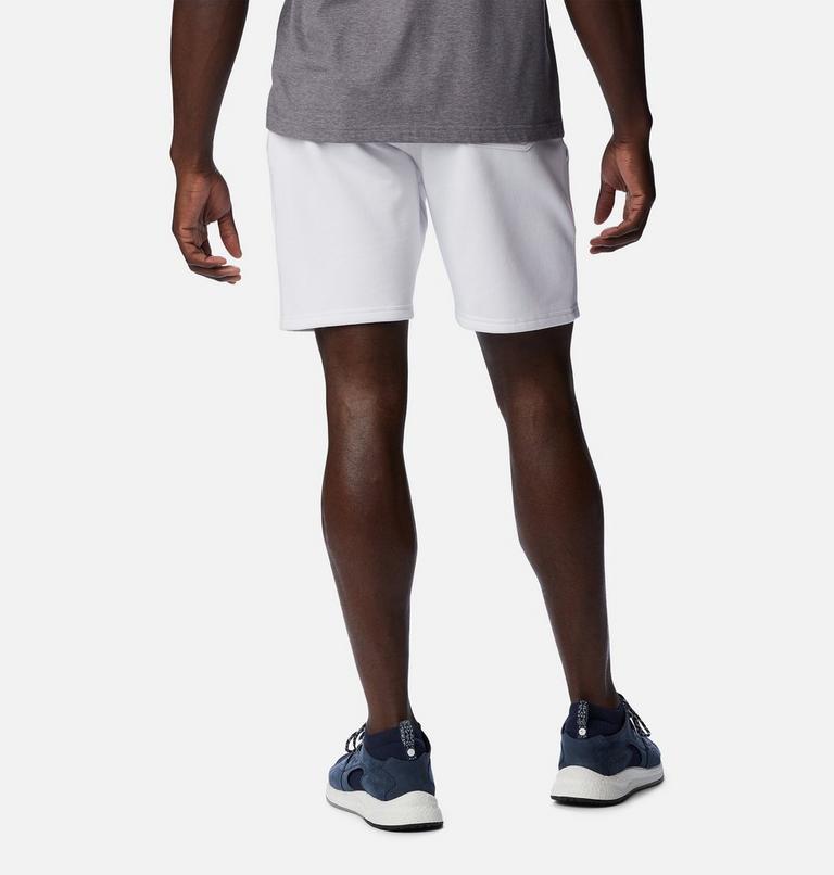 M Columbia Logo Fleece Short | 101 | L, Color: White, image 2
