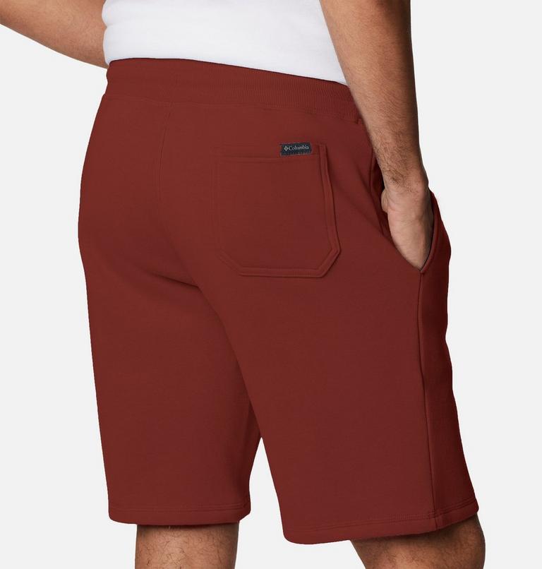 Men's Columbia Logo Fleece Shorts, Color: Auburn, image 5
