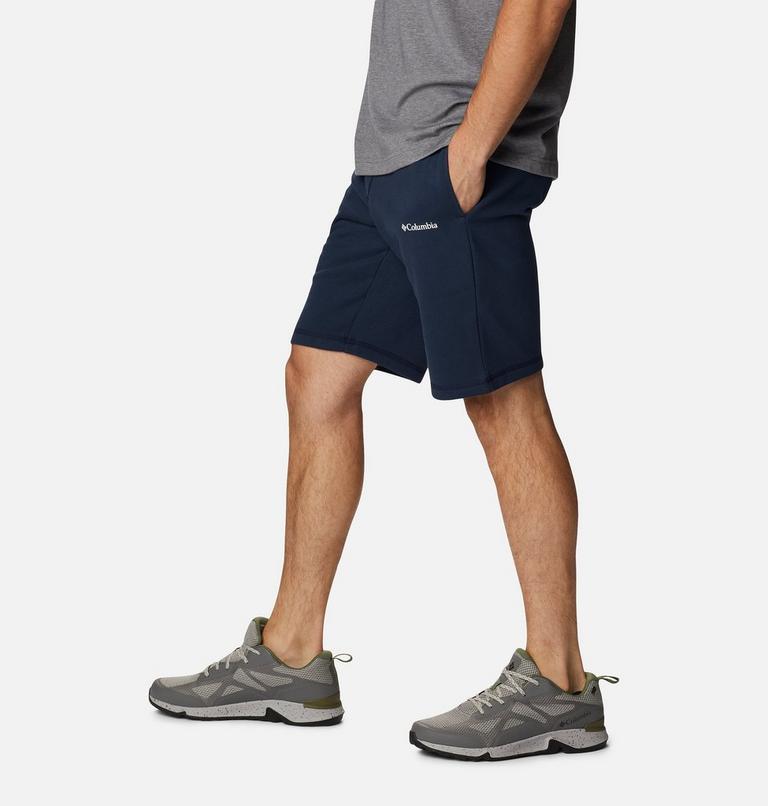 Men's Columbia Logo Fleece Shorts, Color: Collegiate Navy, image 3