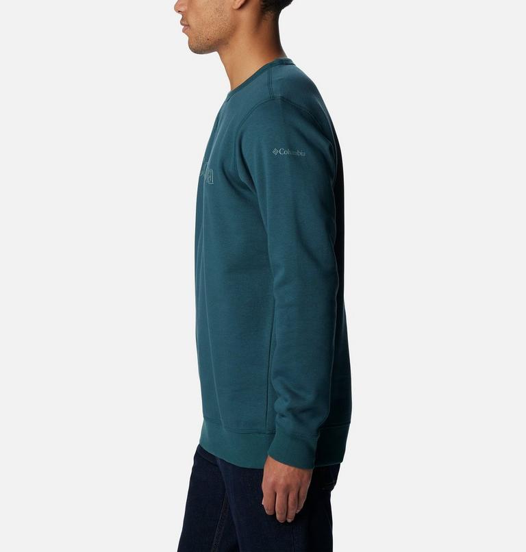 M Columbia Logo Fleece Crew | 414 | XXL, Color: Night Wave, CSC Branded Shadow Logo, image 3