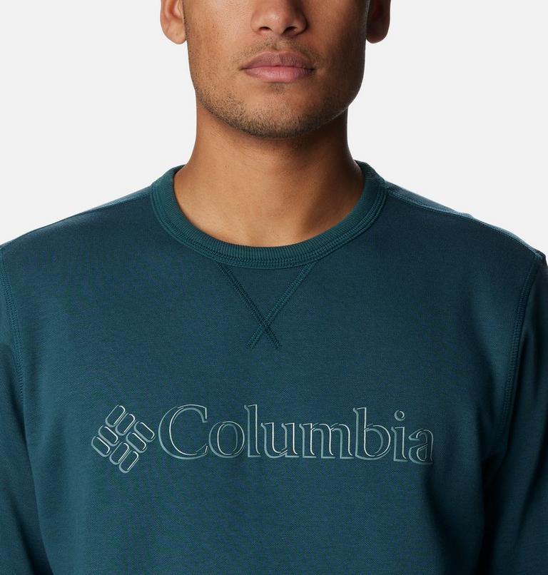 M Columbia Logo Fleece Crew | 414 | XXL, Color: Night Wave, CSC Branded Shadow Logo, image 4