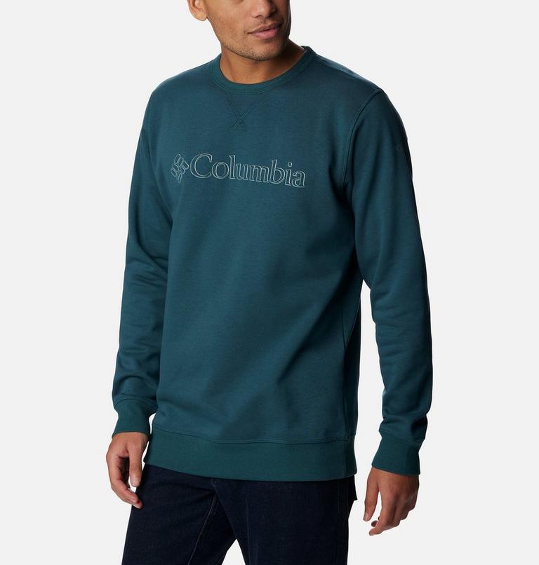 M Columbia Logo Fleece Crew | 414 | XXL, Color: Night Wave, CSC Branded Shadow Logo, image 5