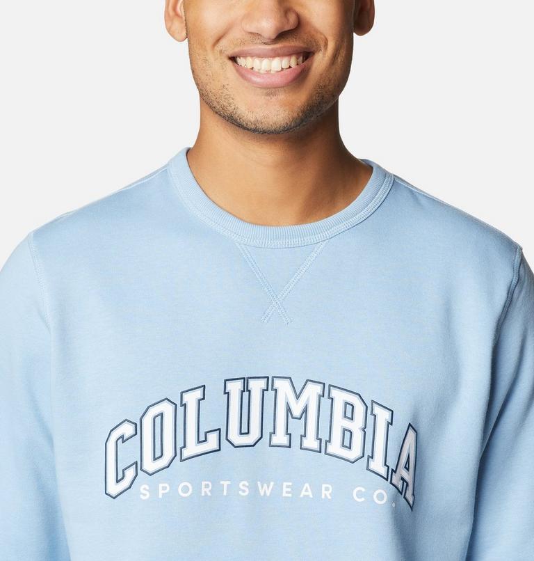 M Columbia Logo Fleece Crew | 430 | XL, Color: Jet Stream, CSC Varsity Arch 2, image 4
