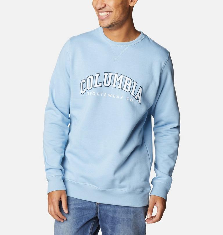 M Columbia Logo Fleece Crew | 430 | XL, Color: Jet Stream, CSC Varsity Arch 2, image 5