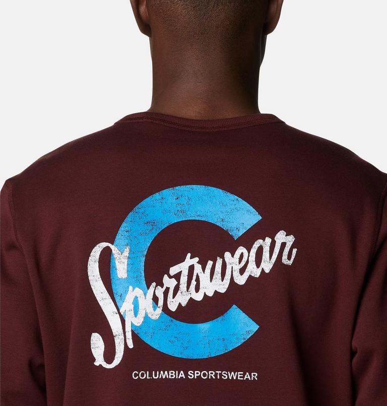 M Columbia Logo Fleece Crew | 521 | L, Color: Elderberry, C Sportswear 2, image 5