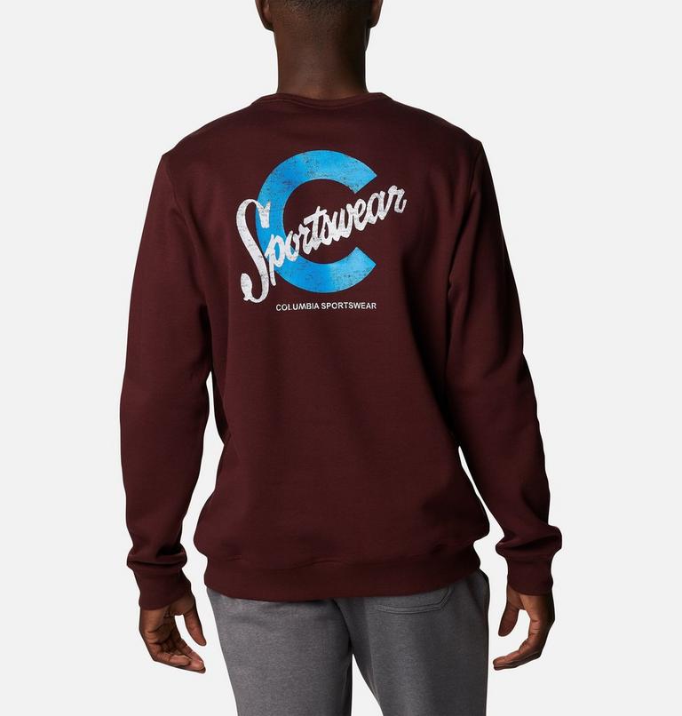 M Columbia Logo Fleece Crew | 521 | L, Color: Elderberry, C Sportswear 2, image 2