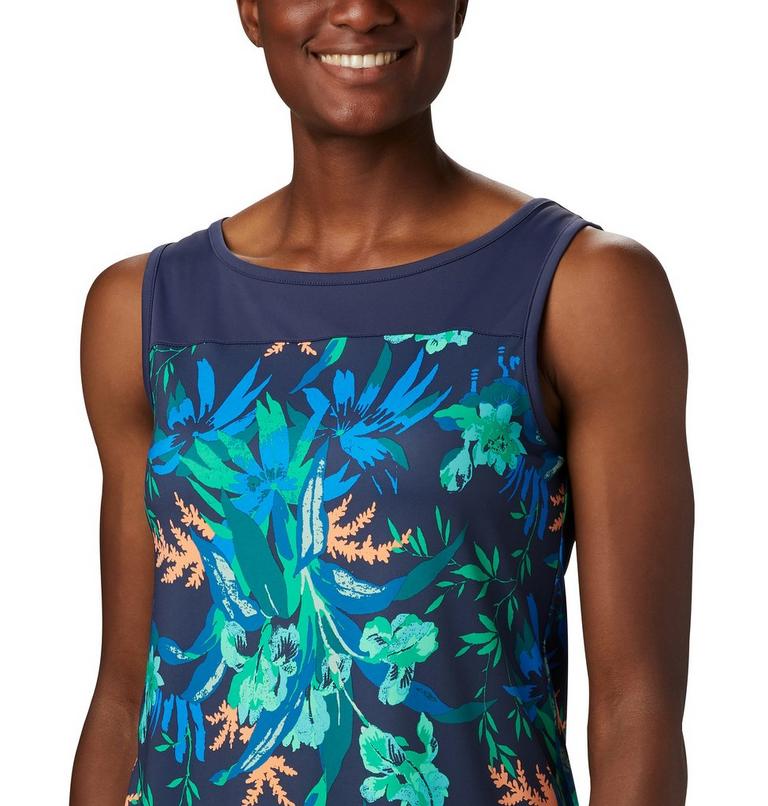 Women's Chill River Tank, Color: Nocturnal, Magnolia Print, image 5