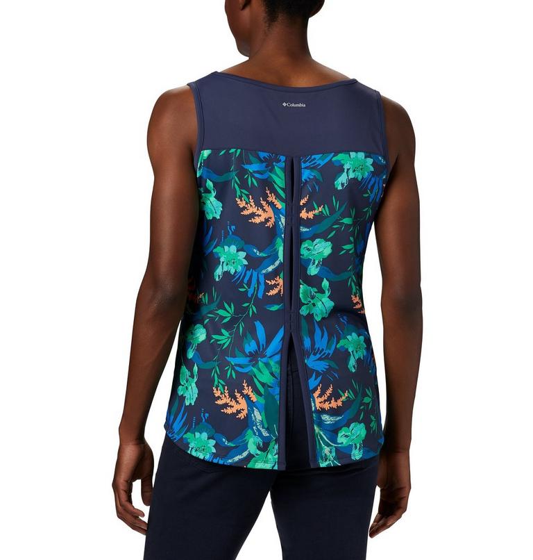 Women's Chill River Tank, Color: Nocturnal, Magnolia Print, image 2