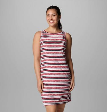 Women's Chill River Printed Dress, Color: Daredevil Spaced Stripe, image 9