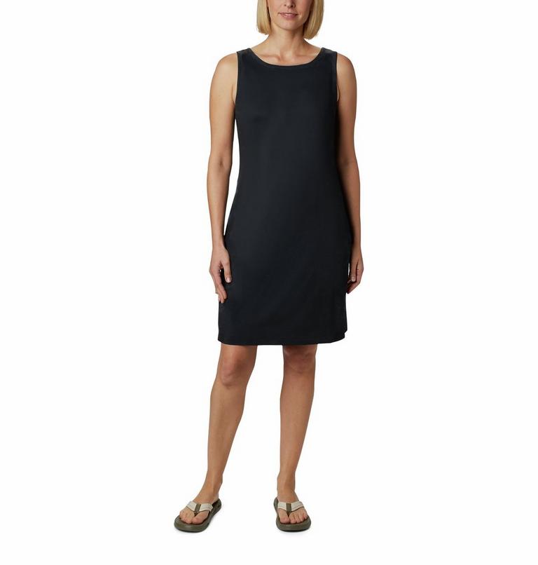 Women's Chill River Printed Dress, Color: Black, image 1