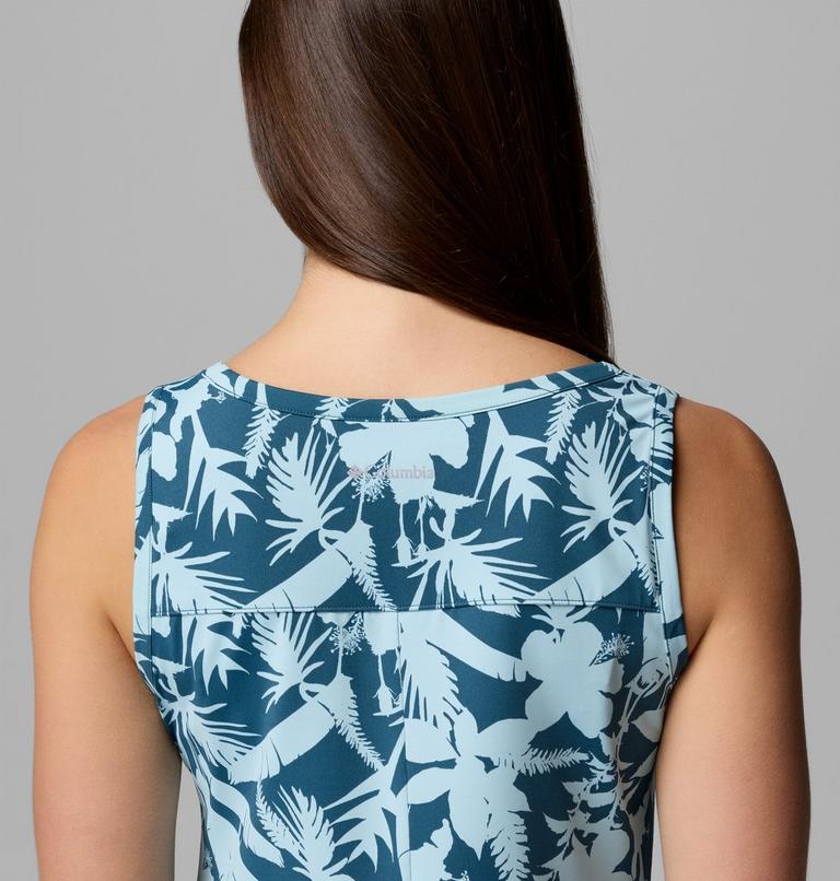 Women's Chill River Printed Dress, Color: Everblue, Botaniflage Tonal, image 6