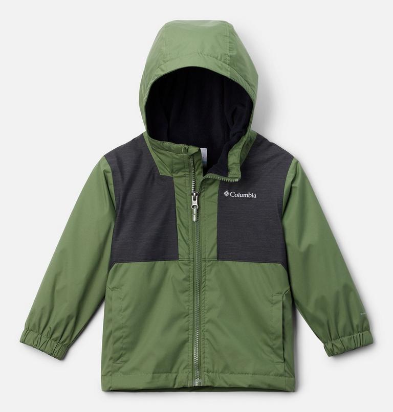 Toddlers' Rainy Trails Fleece Lined Waterproof Jacket - Boy, Color: Canteen, Black Slub, image 1
