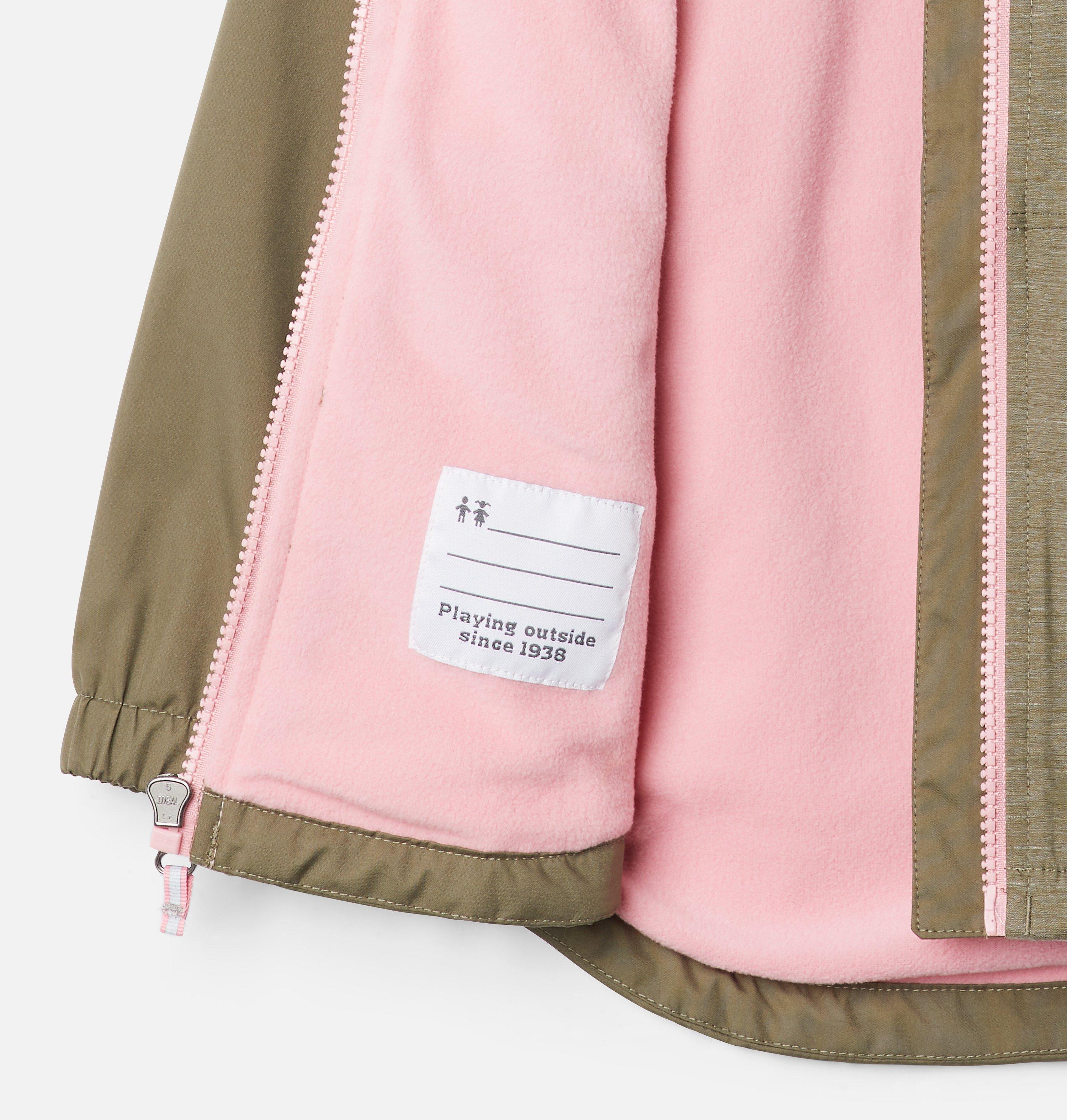 Girls' Toddler Rainy Trails Fleece Lined Jacket 3