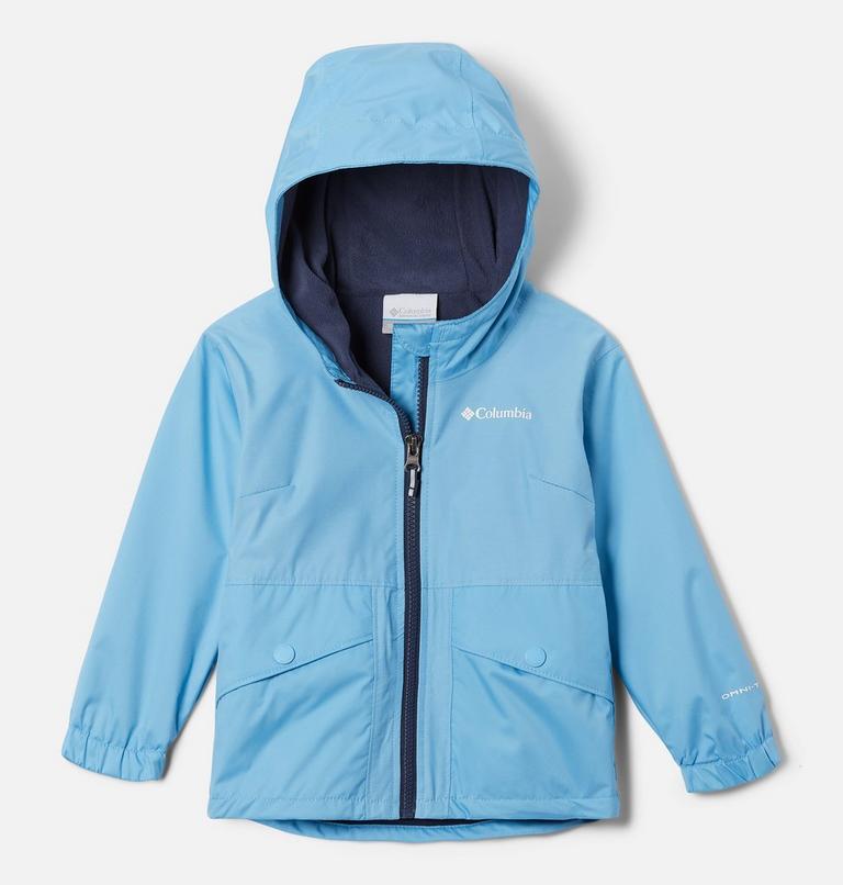 Rainy Trails mit Fleece gef&uuml;tterte wasserdichte Jacke &ndash; f&uuml;r Kleinkinder M&auml;dchen, Color: Vista Blue, Vista Blue Slub, image 1