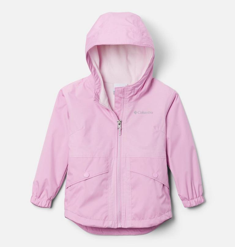 Toddlers' Rainy Trails Fleece Lined Waterproof Jacket - Girl, Color: Cosmos, Pink Dawn, image 1