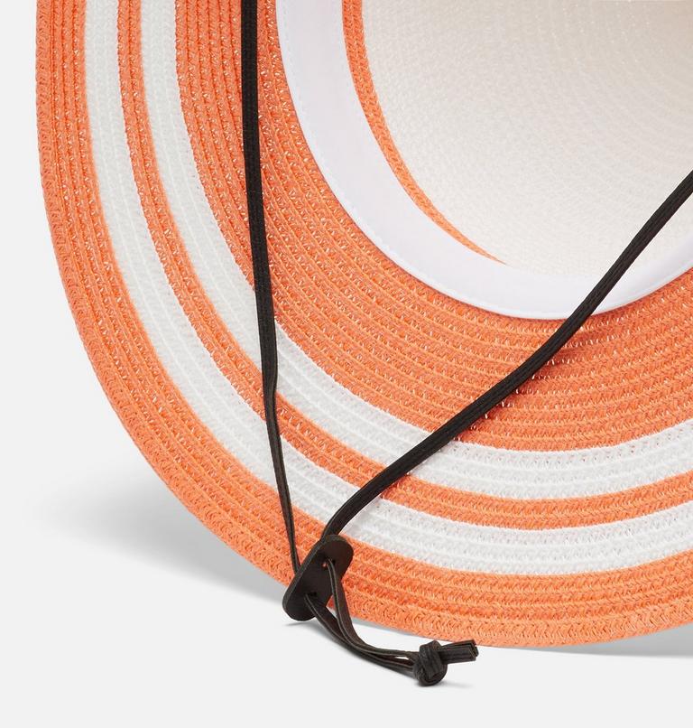 Women's Global Adventure Packable Hat II, Color: White, Peach, image 3