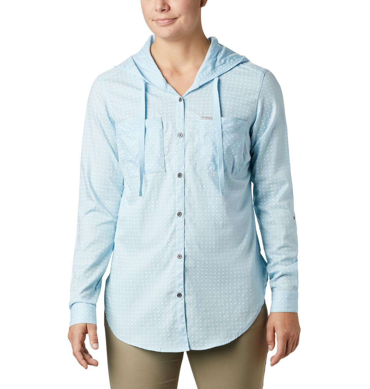 Chemise manches longues extensible à capuchon Anytime™ Stretch pour femme 1