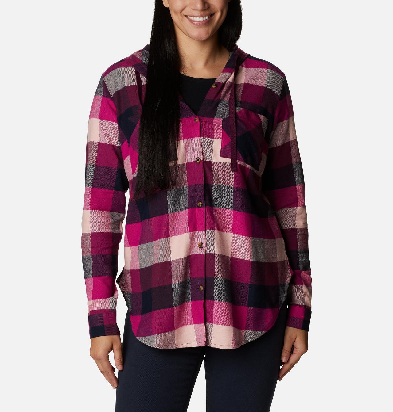Women's Anytime™ Stretch Hooded Long Sleeve Shirt 1