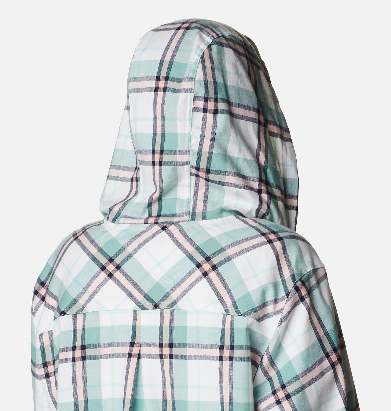 Women's Anytime™ Stretch Hooded Long Sleeve Shirt - Plus Size 6