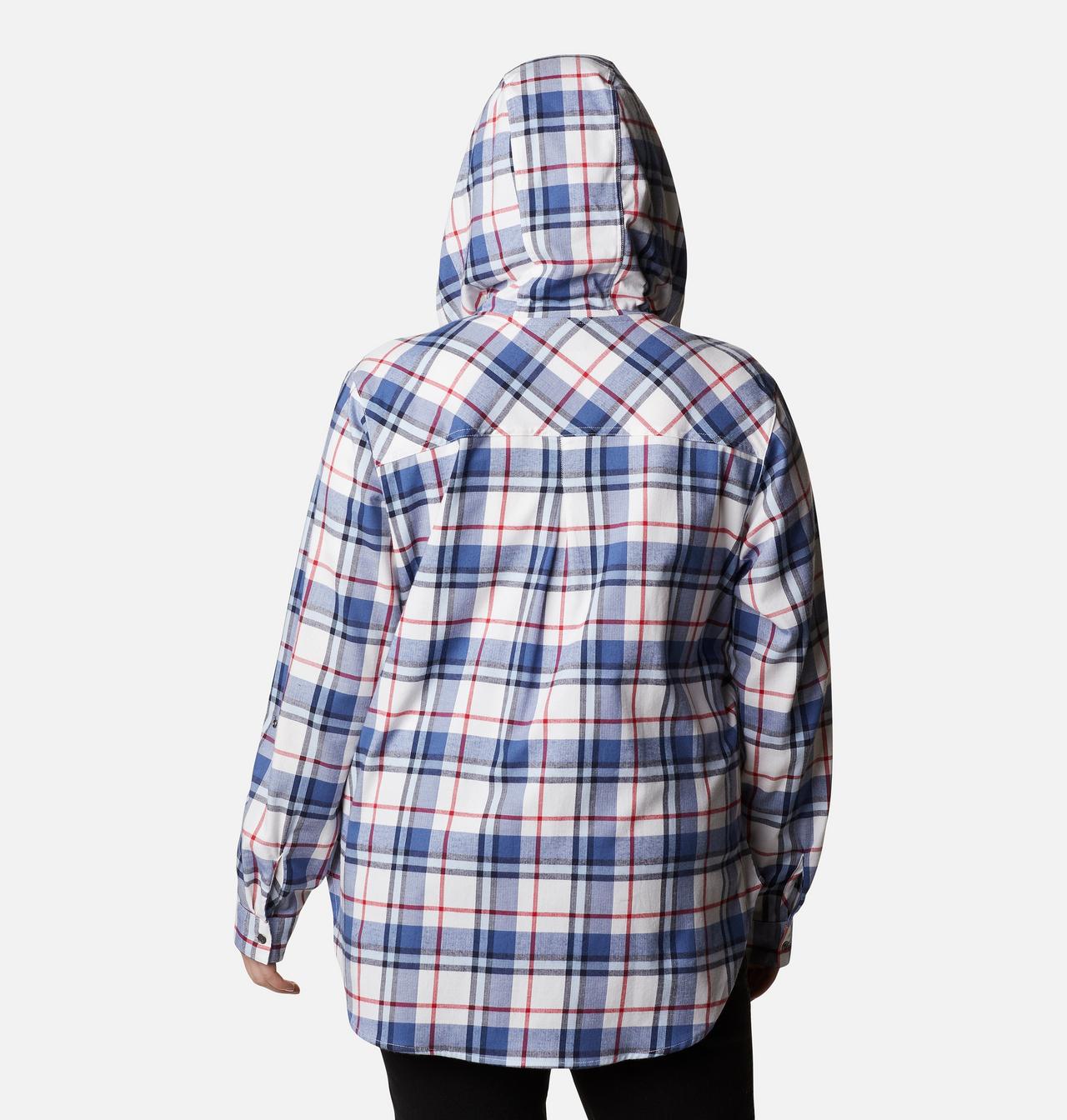 Women's Anytime™ Stretch Hooded Long Sleeve Shirt - Plus Size 2