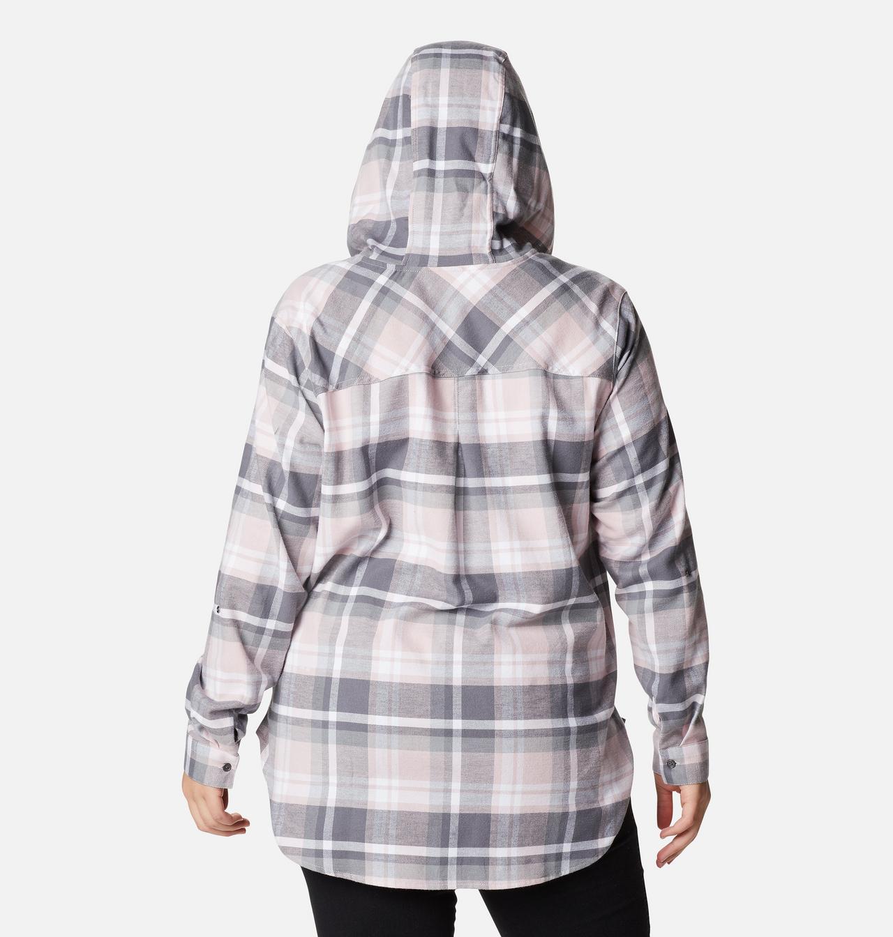 Women's Anytime™ Stretch Hooded Long Sleeve Shirt - Plus Size 2