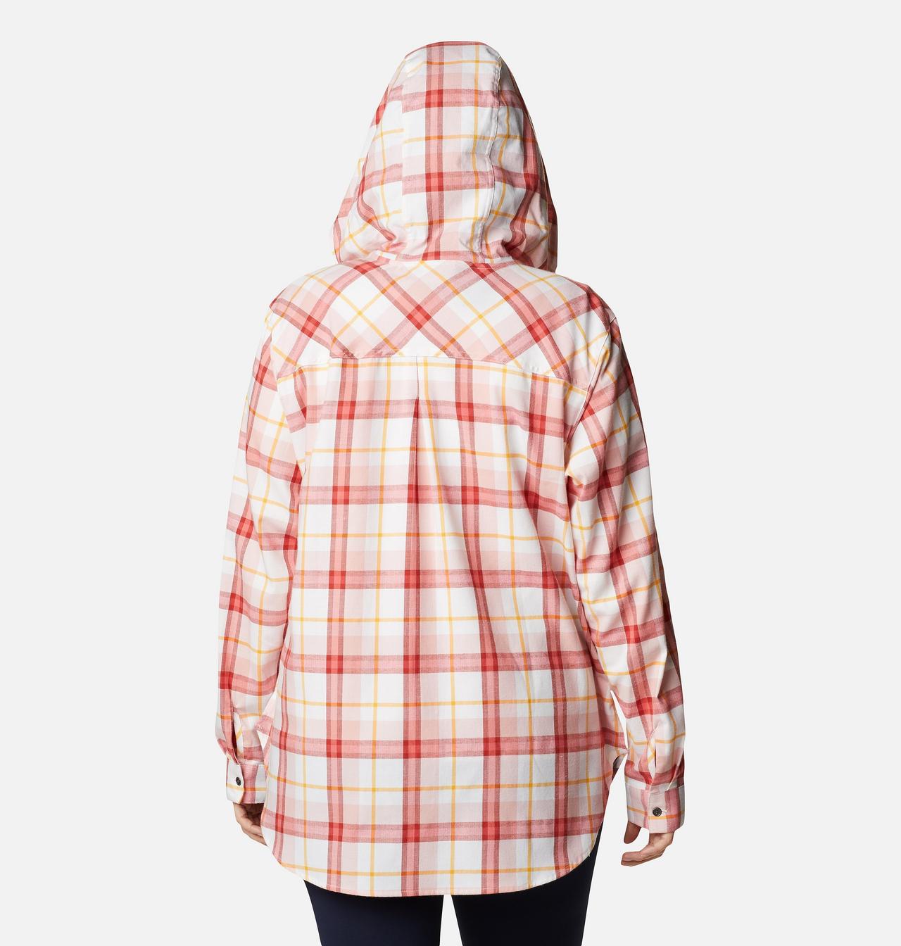 Women's Anytime™ Stretch Hooded Long Sleeve Shirt - Plus Size 2