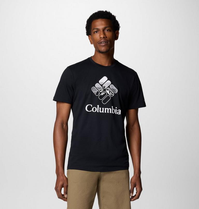 Rapid Ridge T-Shirt mit Print für Herren, Color: Black, Heavenly Stacked Gem, image 1