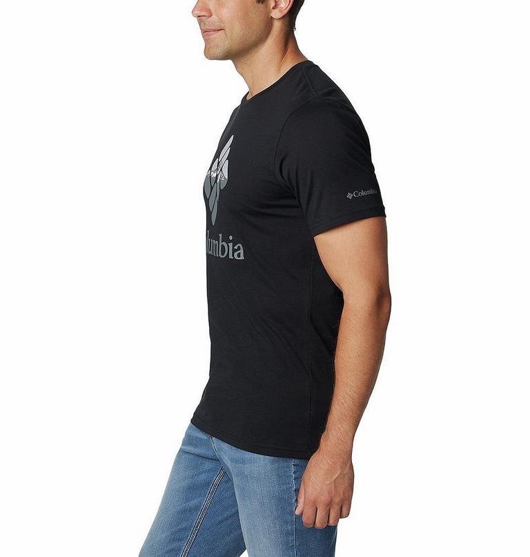 M Rapid Ridge Graphic Tee, Color: Black, Hood Nightscape, image 3