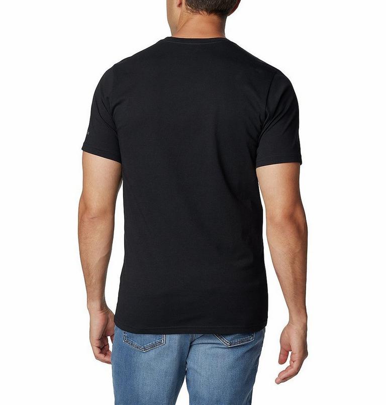 M Rapid Ridge Graphic Tee, Color: Black, Hood Nightscape, image 2