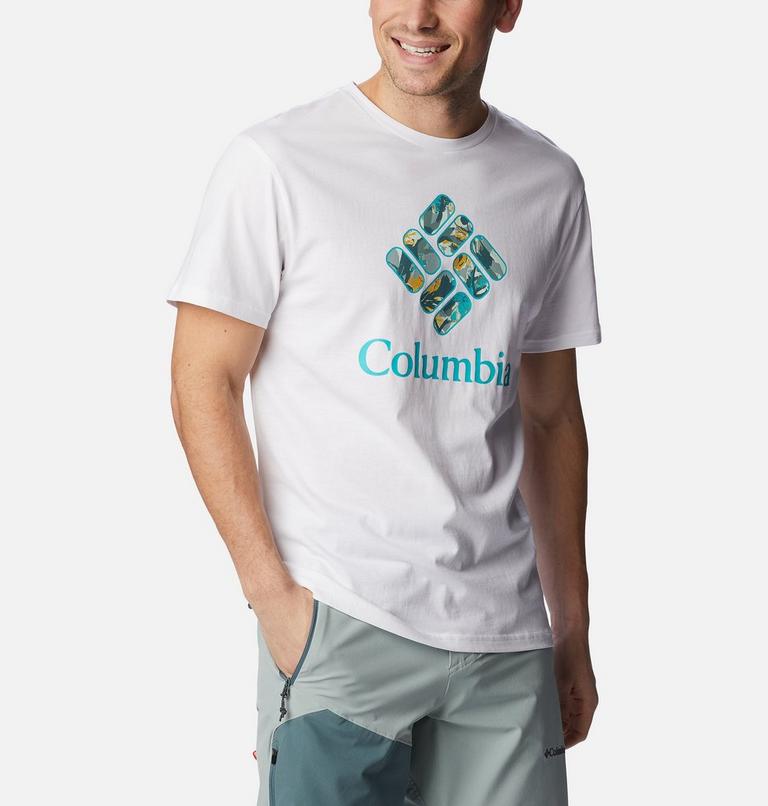 Men's Rapid Ridge Graphic T-Shirt, Color: White, CSC Stacked Floral Graphic, image 5