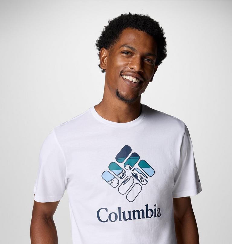 Camiseta Rapid Ridge para hombre, Color: White, Heavenly Stacked Gem, image 4