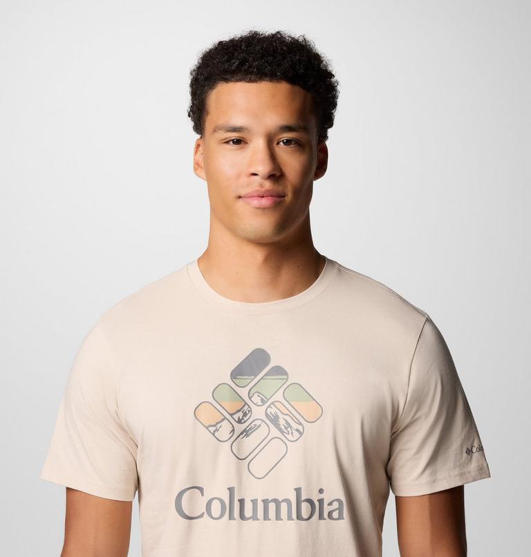 Men's Rapid Ridge Graphic Tee, Color: Dark Stone, Heavenly Stacked Gem, image 4