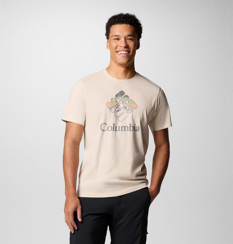 Men's Rapid Ridge Graphic Tee, Color: Dark Stone, Heavenly Stacked Gem, image 5
