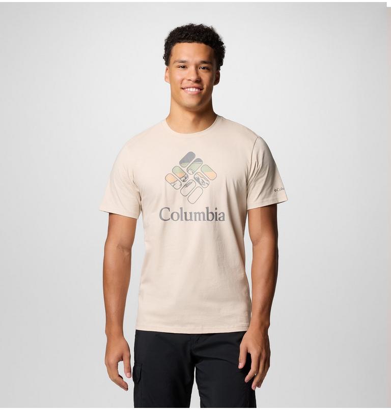 Men's Rapid Ridge Graphic Tee, Color: Dark Stone, Heavenly Stacked Gem, image 1