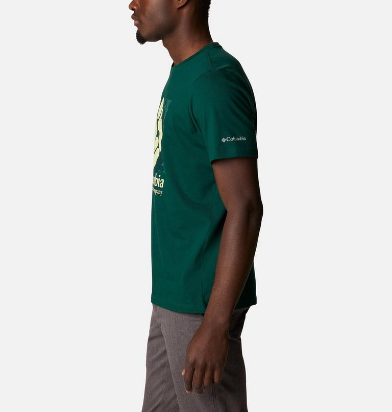 Men's Rapid Ridge Graphic T-Shirt, Color: Hurricane Frondtastic, image 3